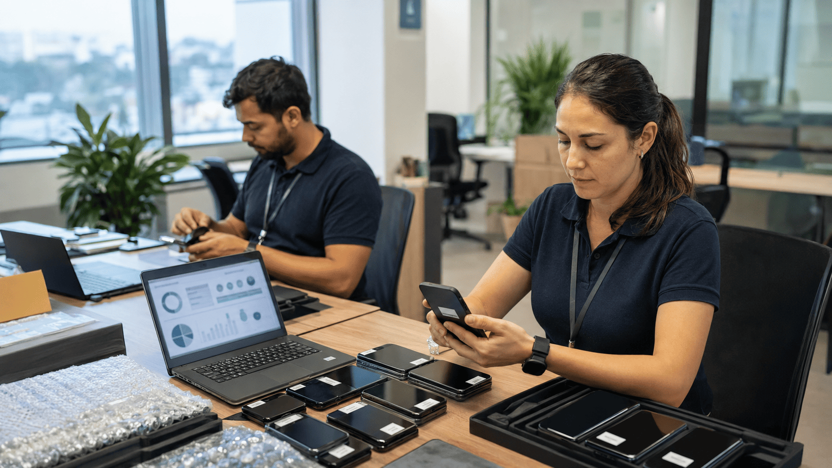 Gerenciamento e segurança de smartphones alugados